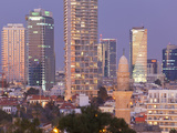 Downtown Buildings Viewed from Hapisgah Gardens Park  Jaffa  Tel Aviv  Israel  Middle East