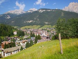 View over Town  Pozza di Fassa  Fassa Valley  Trentino-Alto Adige/South Tyrol  Italy
