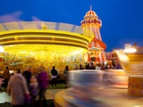 Helter Skelter  Goose Fair  Nottingham  Nottinghamshire  England  United Kingdom  Europe
