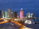 New Skyline of the West Bay Central Financial District  Doha  Qatar  Middle East
