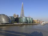 South Bank with City Hall  Shard London Bridge and More London Buildings  London  England  UK