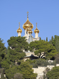 The Russian Church of Mary Magdalene on the Mount of Olives  Jerusalem  Israel  Middle East
