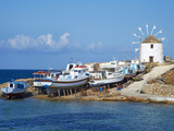 Windmill  Hora  Chora  Koufonissia  Cyclades  Aegean  Greek Islands  Greece  Europe