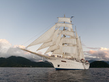 Star Clipper Sailing Cruise Ship  Dominica  West Indies  Caribbean  Central America