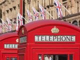 Red Telephone Boxes Opposite Harrod's  Knightsbridge  London  England  United Kingdom  Europe