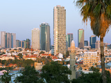 Downtown Buildings Viewed from Hapisgah Gardens Park  Jaffa  Tel Aviv  Israel  Middle East