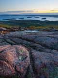 View from Cadillac Mountain  Acadia National Park  Mount Desert Island  Maine  New England  USA