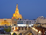 The Restored Souq Waqif with Mud Rendered Shops and Exposed Timber Beams  Doha  Qatar  Middle East