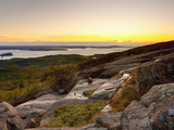 View from Cadillac Mountain  Acadia National Park  Mount Desert Island  Maine  New England  USA