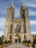 Notre Dame Cathedral Dating from the 14th Century  Coutances  Cotentin  Normandy  France  Europe