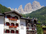 Chalet Balconies  Ciampedel  Fassa Valley  Trento Province  Trentino-Alto Adige/South Tyrol  Italy