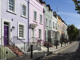 Pastel Coloured Terraced Houses  Bywater Street  Chelsea  London  England  United Kingdom  Europe