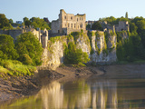 Chepstow Castle and the River Wye  Gwent  Wales  United Kingdom  Europe