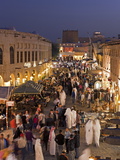 The Restored Souq Waqif with Mud Rendered Shops and Exposed Timber Beams  Doha  Qatar  Middle East