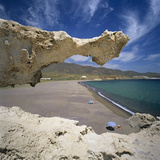 Beach Scene  Near San Jose  Cabo de Gata  Costa de Almeria  Andalucia  Spain  Europe