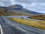Road to Old Man of Storr Mountain  Trotternish Peninsula  Isle of Skye  Inner Hebrides  Scotland