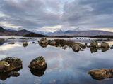 Snow Covered Mountains  Lochan Na H Achlaise  Rannoch Moor  Argyll and Bute  Highlands  Scotland
