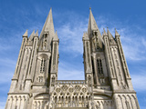 Detail of Notre Dame Cathedral Dating from the 14th Century  Coutances  Cotentin  Normandy  France