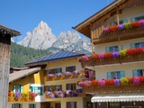 Balconies and Flowers  Pozza di Fassa  Fassa Valley  Trentino-Alto Adige/South Tyrol  Italy