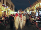 The Restored Souq Waqif with Mud Rendered Shops and Exposed Timber Beams  Doha  Qatar  Middle East