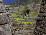 Inca Wall  Machu Picchu  Peru  Lost City of Inca  Rediscovered by Hiram Bingham  1911
