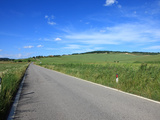 Country Road  Val D'Orcia  Tuscany  Italy  Europe