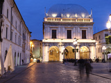 Piazza della Loggia at Dusk  Brescia  Lombardy  Italy  Europe