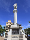 Christopher Columbus Statue  Plaza Colon  Old San Juan  San Juan  Puerto Rico  West Indies  USA