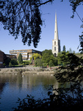 South Quay with College of Technology and Glovers Needle  Worcester  Worcestershire  England  UK