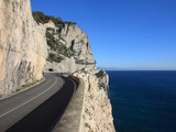 Road Along Mediterranean Sea  Savona  Italy  Europe