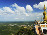 View from Top of Tiger Cave Temple (Wat Tham Suea)  Krabi Province  Thailand  Southeast Asia  Asia