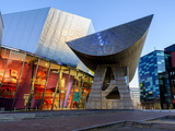 The Lowry Centre Theatre at Dawn  Salford Quays  Manchester  Greater Manchester  England  UK