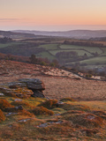 The View from Chinkwell Tor in Dartmoor National Park  Devon  England  United Kingdom  Europe