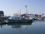 Old Portsmouth with the Spinnaker Tower Behind  Portsmouth  Hampshire  England  UK  Europe