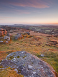 The View from Chinkwell Tor in Dartmoor National Park  Devon  England  United Kingdom  Europe