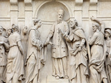 Marriage of Joseph and Mary  Loreto Church Sculpture  Prague  Czech Republic  Europe