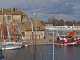 The Vieux Bassin with Lieutenance from 17th Century  Honfleur  Calvados  Normandy  France