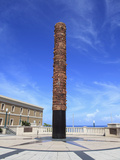 Plaza del Quinto Centenario  Totem Pole Statue  Old San Juan  San Juan  Puerto Rico  USA