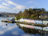 Looking Down at the Harbour of Portree  Isle of Skye  Inner Hebrides  Scotland