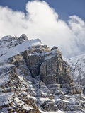 Craggy Mountains with Snow Cover  Jasper Nat'l Park  UNESCO World Heritage Site  Alberta  Canada