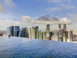Sands Skypark Infinity Swimming Pool on 57th Floor of Marina Bay Sands Hotel  Marina Bay  Singapore