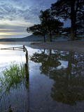 Sunrise  Derwent Water  Lake District National Park  Cumbria  England  United Kingdom  Europe