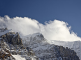 Craggy Mountains with Snow Cover  Jasper Nat'l Park  UNESCO World Heritage Site  Alberta  Canada