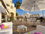 Bar at Queensway Quay Marina  Gibraltar  Mediterranean  Europe