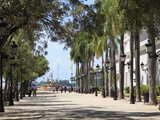 Paseo de La Princesa (Walkway of Princess)  Old San Juan  San Juan  Puerto Rico  West Indies  USA