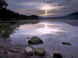 Sunrise  Derwent Water  Lake District National Park  Cumbria  England  United Kingdom  Europe