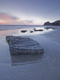 The Strangles Beach on the North Cornwall Coastline at Sunset  Cornwall  England  UK  Europe