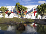 Cacti in Garden  Fundacion Cesar Manrique  Taro de Tahiche  Lanzarote  Canary Islands  Spain