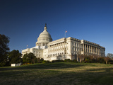 US Capitol Complex and Capitol Building Showing Current Renovation Work on Dome  Washington DC  USA