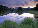 Sunset  Rydal Water  Lake District National Park  Cumbria  England  United Kingdom  Europe